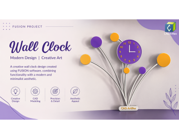 Creative Wall Clock Design in Autodesk Fusion 360: Step-by-Step Guide